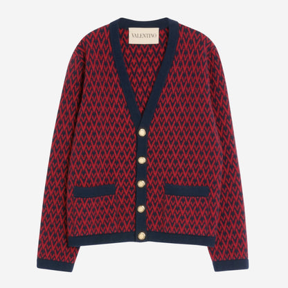 Valentino Garavani Toute La V Pattern Cardigan