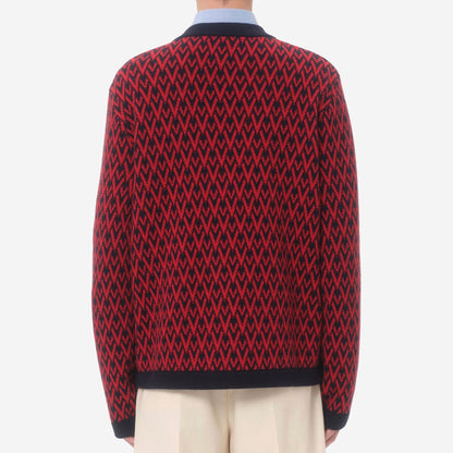 Valentino Garavani Toute La V Pattern Cardigan