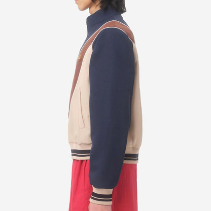 Valentino Garavani Zip And Vlogo Patch Nylon Sweatshirt
