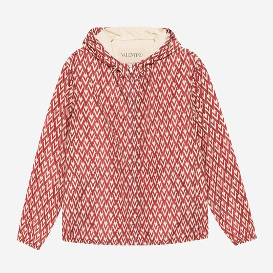 Valentino Garavani Toute La V Print Nylon Jacket