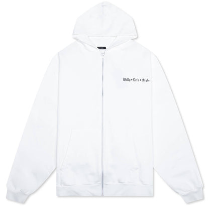 Willy Life Style Hooligan Zip Through - White