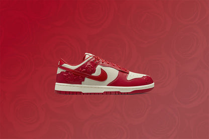 Women's Dunk Low 'Red Roses' - Coconut Milk/University Red/Pale Ivory