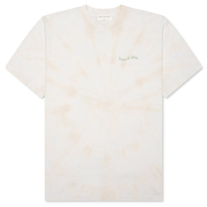 Wordmark Tie Dye T-Shirt - Bone