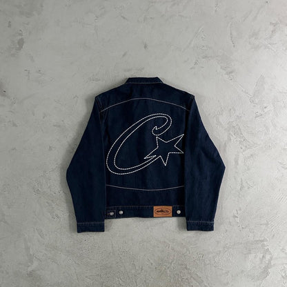 CORTEIZ C-Star Denim Jacket - Dark Blue