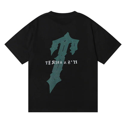 Trapstar Green Logo T-Shirt - Black/Green