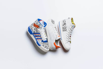 adidas Originals x Keith Haring Stan Smith - Crystal White/Blue/Core White