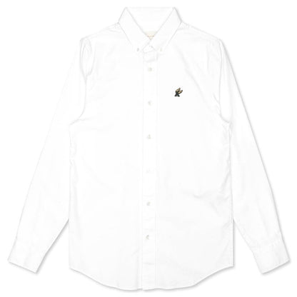 A-Wing Patch Oxford Shirt - White