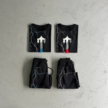 Trapstar Lightning Short Set - Red/Blue