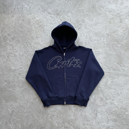 CORTEIZ Thick Stitch Allstarz Zip Set - Navy Blue