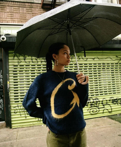 CORTEIZ C-Star More Hair Knit Sweater - Navy