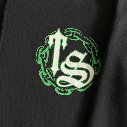 Trapstar Irongate Arch Chenille Hoodie - Black