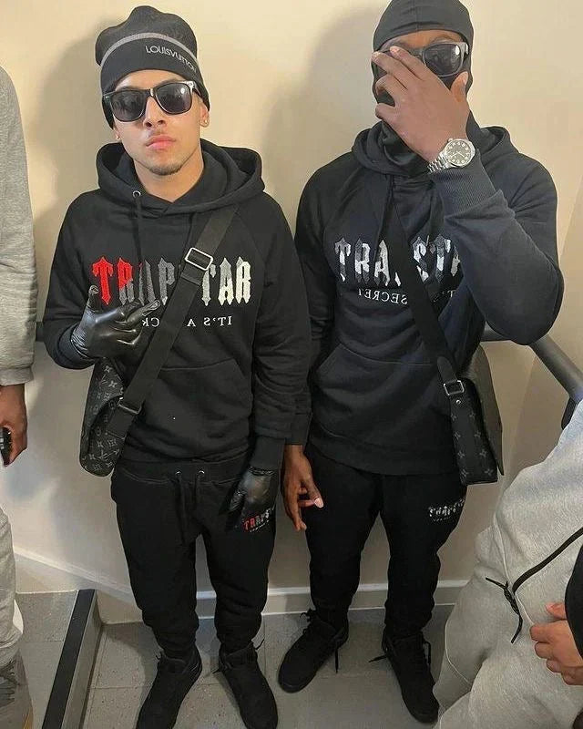 Trapstar Chenille Decoded Camo Logo Tracksuit - Grey/Black