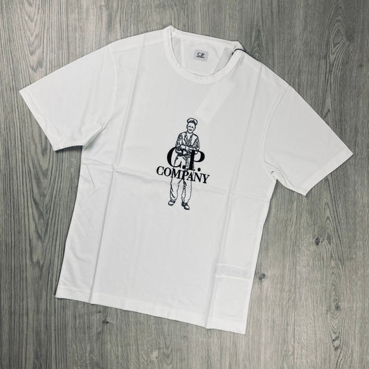 CP Company Sailor T-Shirt - White Castmark