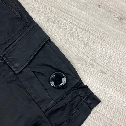CP Company Cargo Shorts - Black Castmark