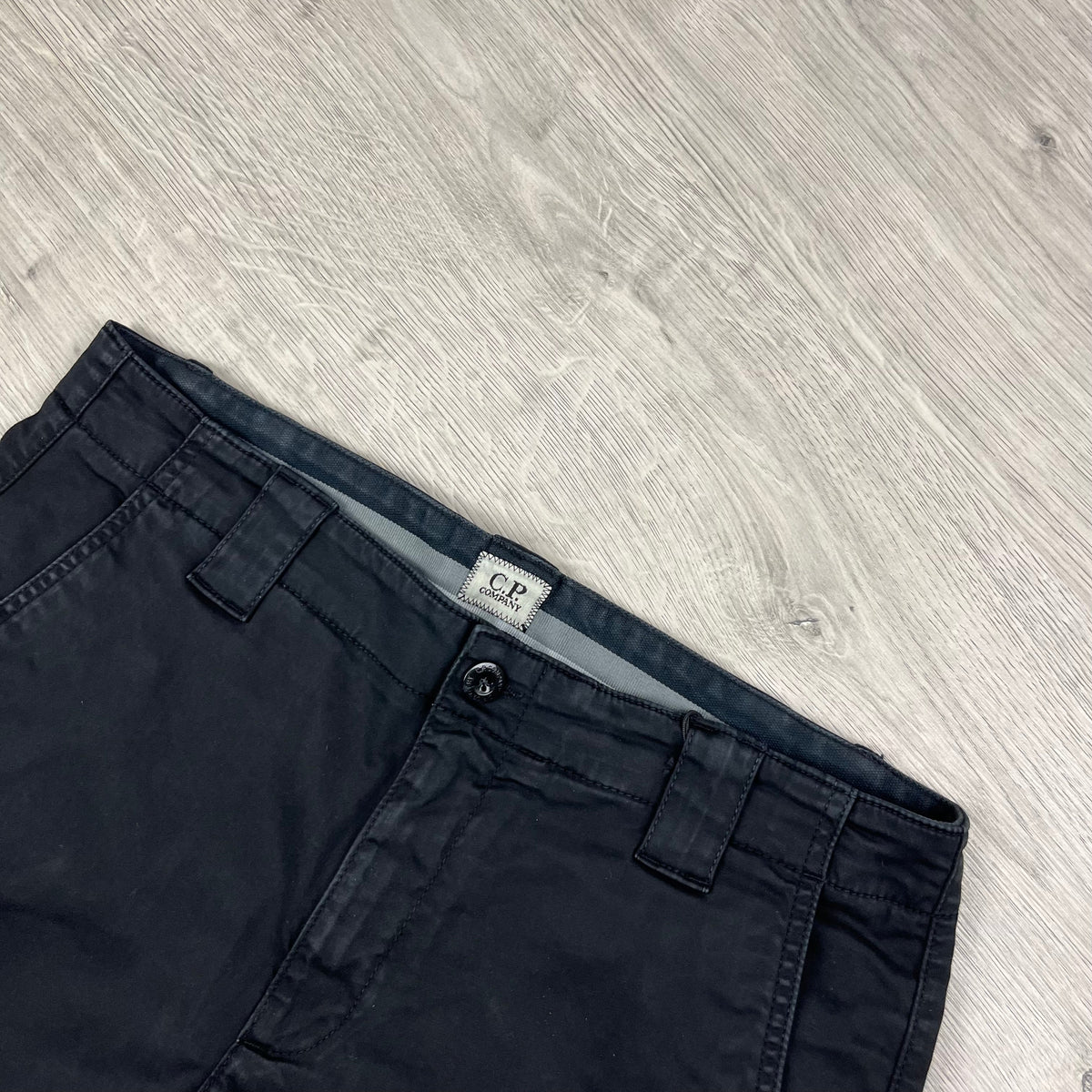 CP Company Cargo Shorts - Black Castmark