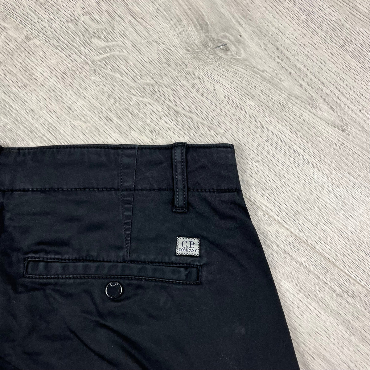 CP Company Cargo Shorts - Black Castmark