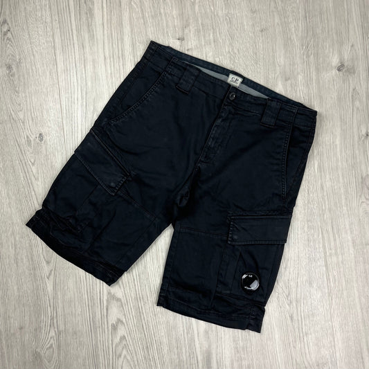 CP Company Cargo Shorts - Black Castmark