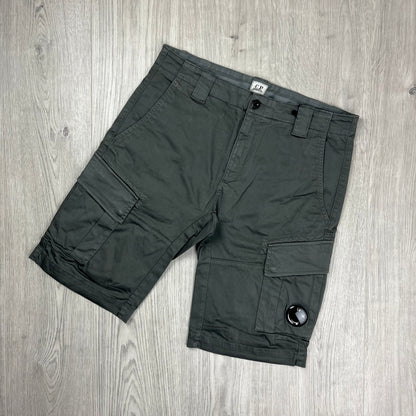 CP Company Cargo Shorts - Smoked Pearl Castmark