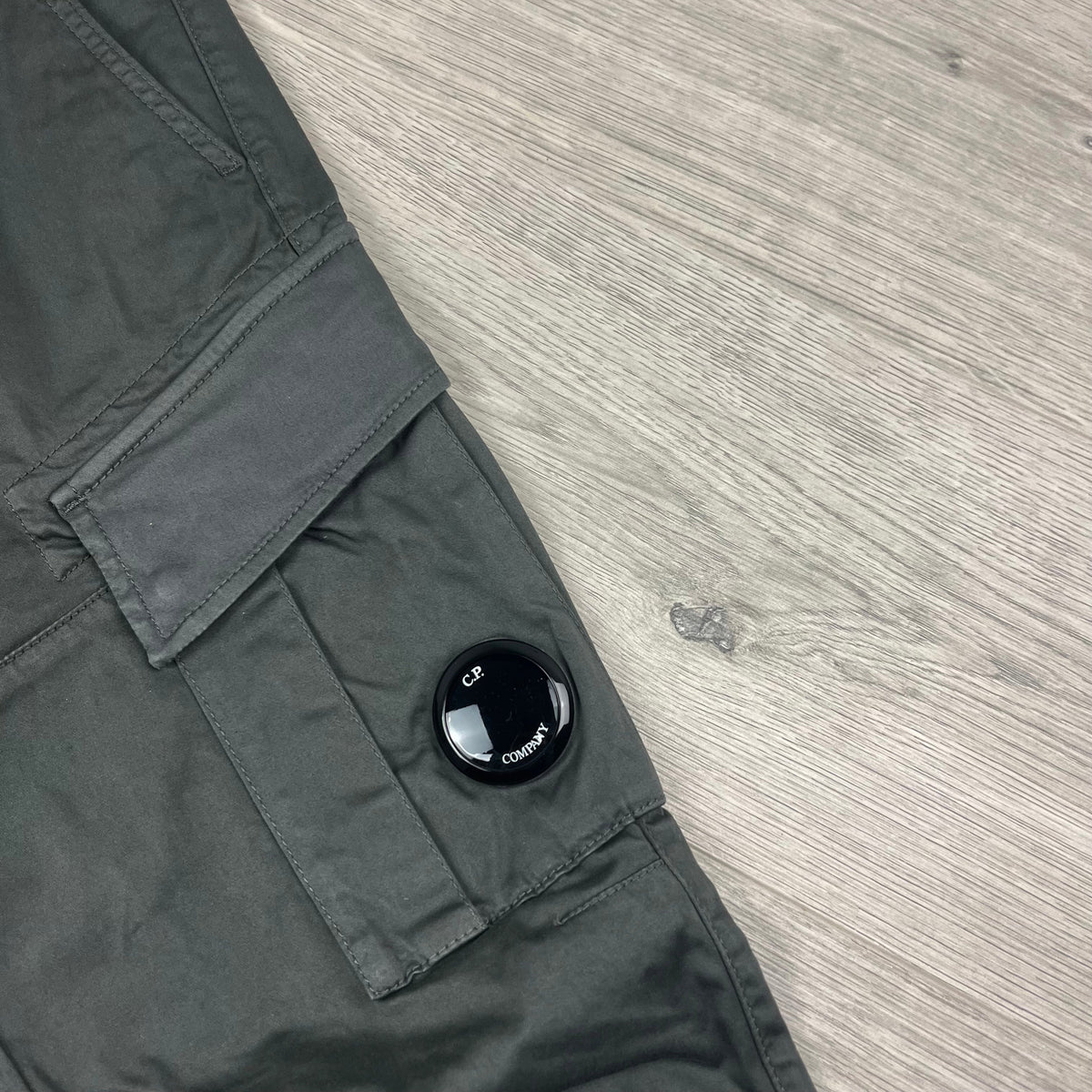 CP Company Cargo Trousers - Smoked Pearl Castmark
