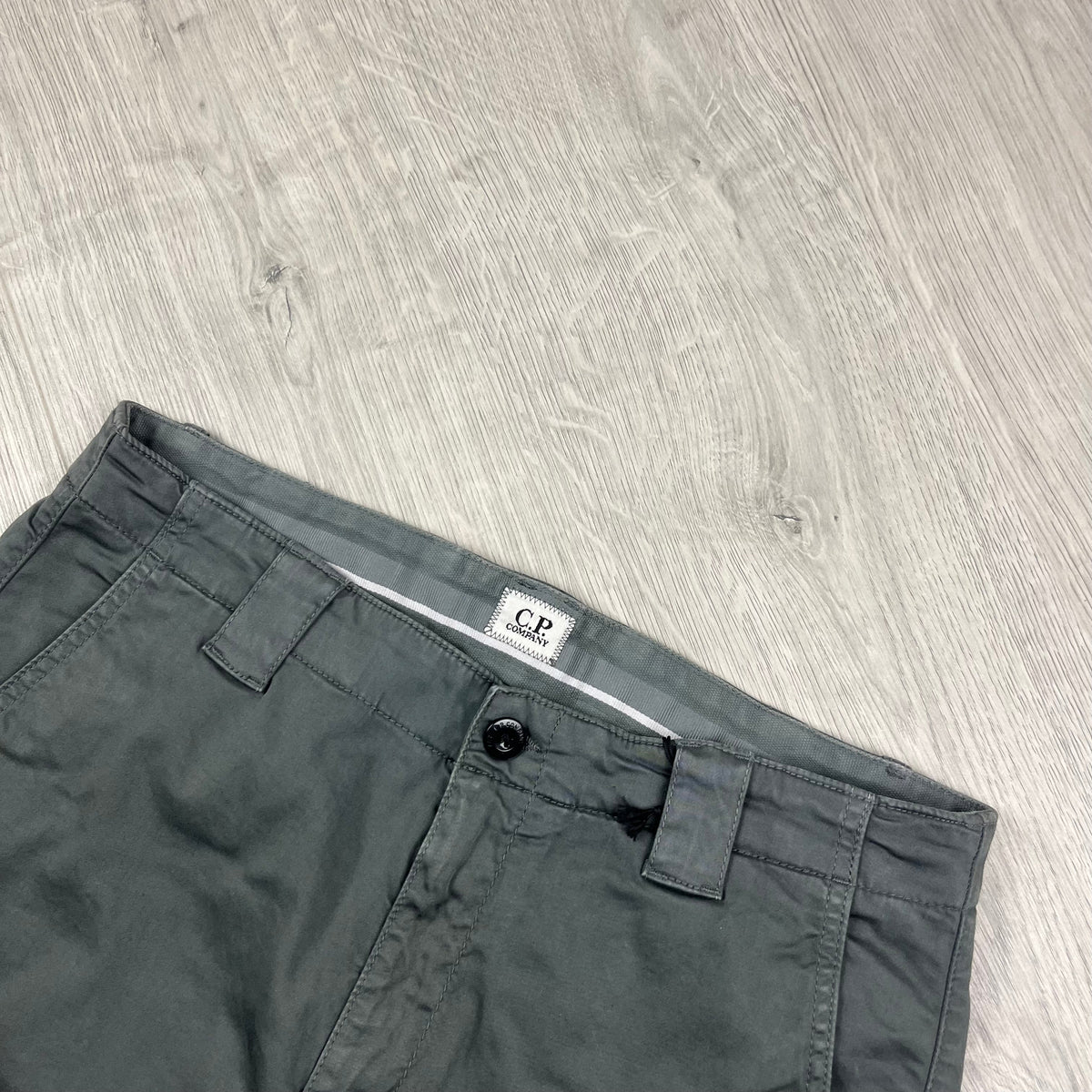CP Company Cargo Trousers - Smoked Pearl Castmark
