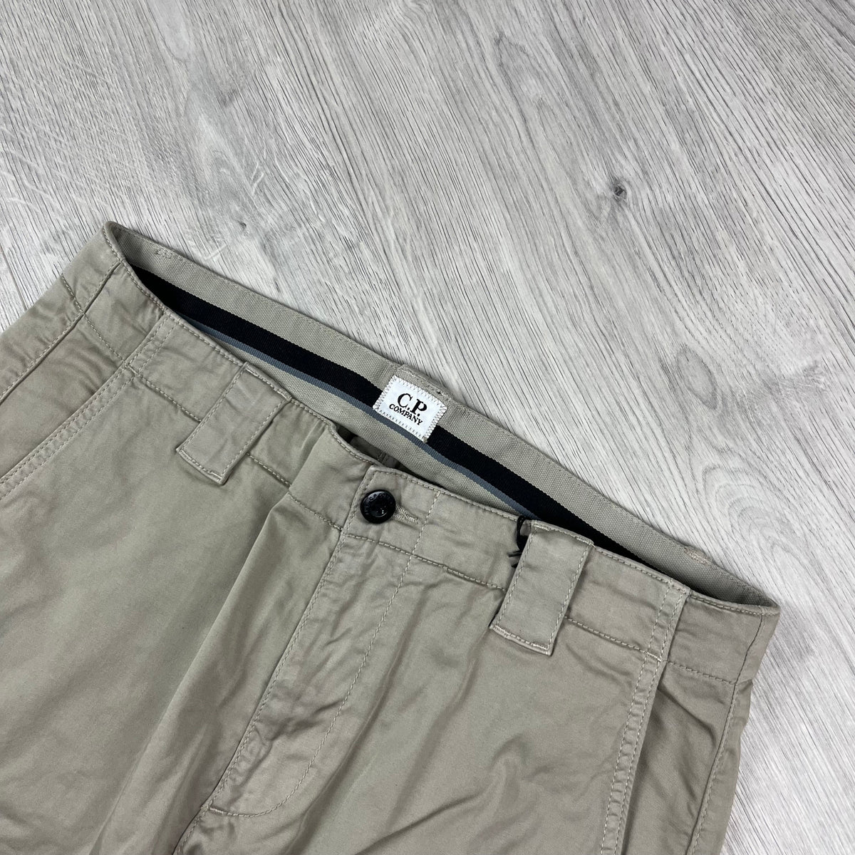 CP Company Cargo Trousers - Vintage Khaki Castmark