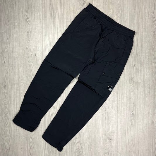 CP Company Chrome Cargo Trousers - Black Castmark