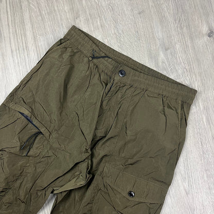 CP Company Chrome Cargo Trousers - Ivy Green Castmark
