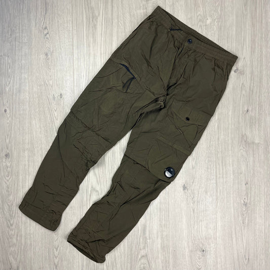 CP Company Chrome Cargo Trousers - Ivy Green Castmark