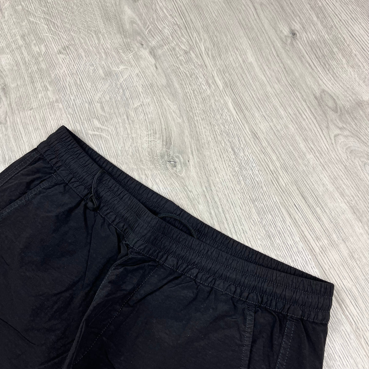 CP Company Nylon Cargo Trousers - Black Castmark