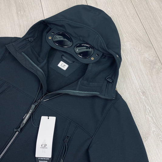 CP Company Shell Goggle Jacket - Black Castmark