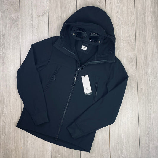CP Company Shell Goggle Jacket - Black Castmark