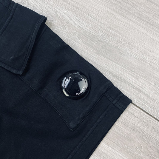 CP Company Jersey Shorts - Black Castmark
