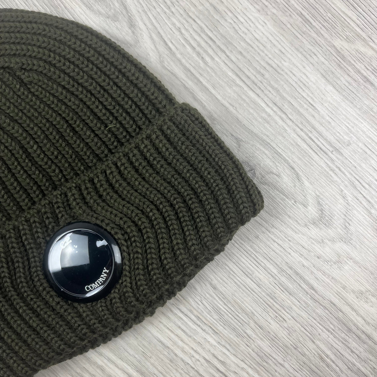 CP Company Lens Beanie - Ivy Green Castmark