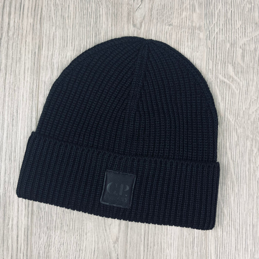 CP Company Metropolis Beanie - Black Castmark