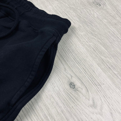 CP Company Raised Fleece Jersey Shorts - Black Castmark