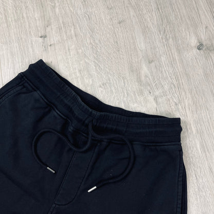 CP Company Raised Fleece Jersey Shorts - Black Castmark