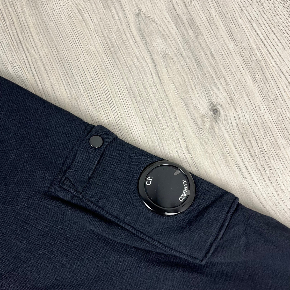 CP Company Raised Fleece Zip Sweatshirt - Navy Castmark