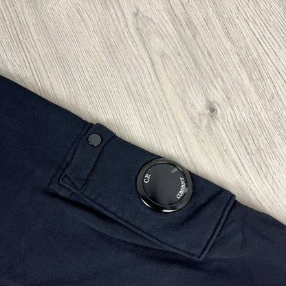 CP Company Raised Fleece Zip Sweatshirt - Navy Castmark
