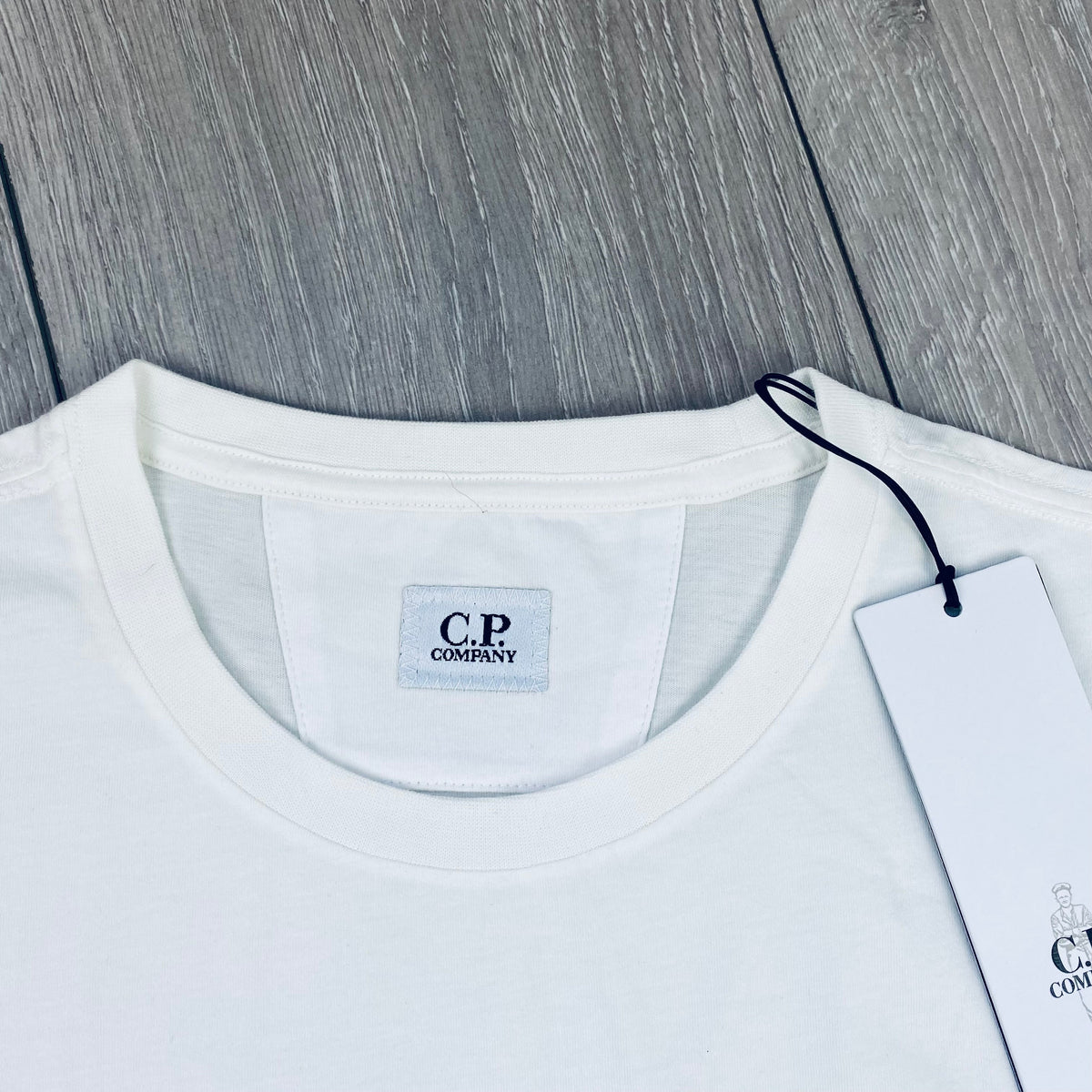 CP Company Stamp T-Shirt - White Castmark