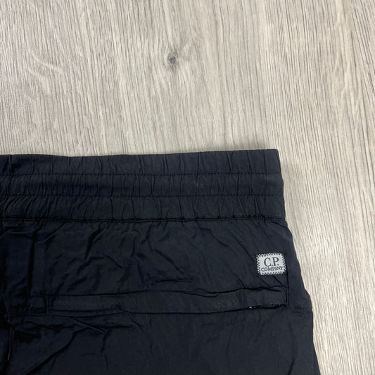 CP Company Chrome Cargo Trousers - Black Castmark