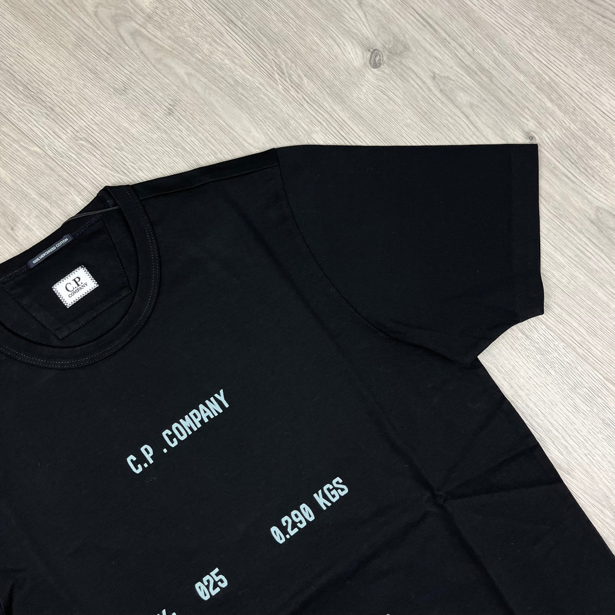 CP Company Typo T-Shirt - Black Castmark
