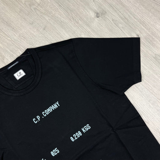 CP Company Typo T-Shirt - Black Castmark