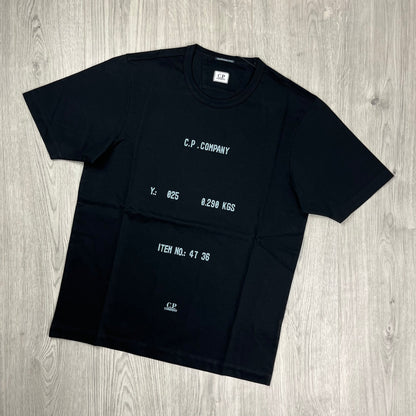 CP Company Typo T-Shirt - Black Castmark