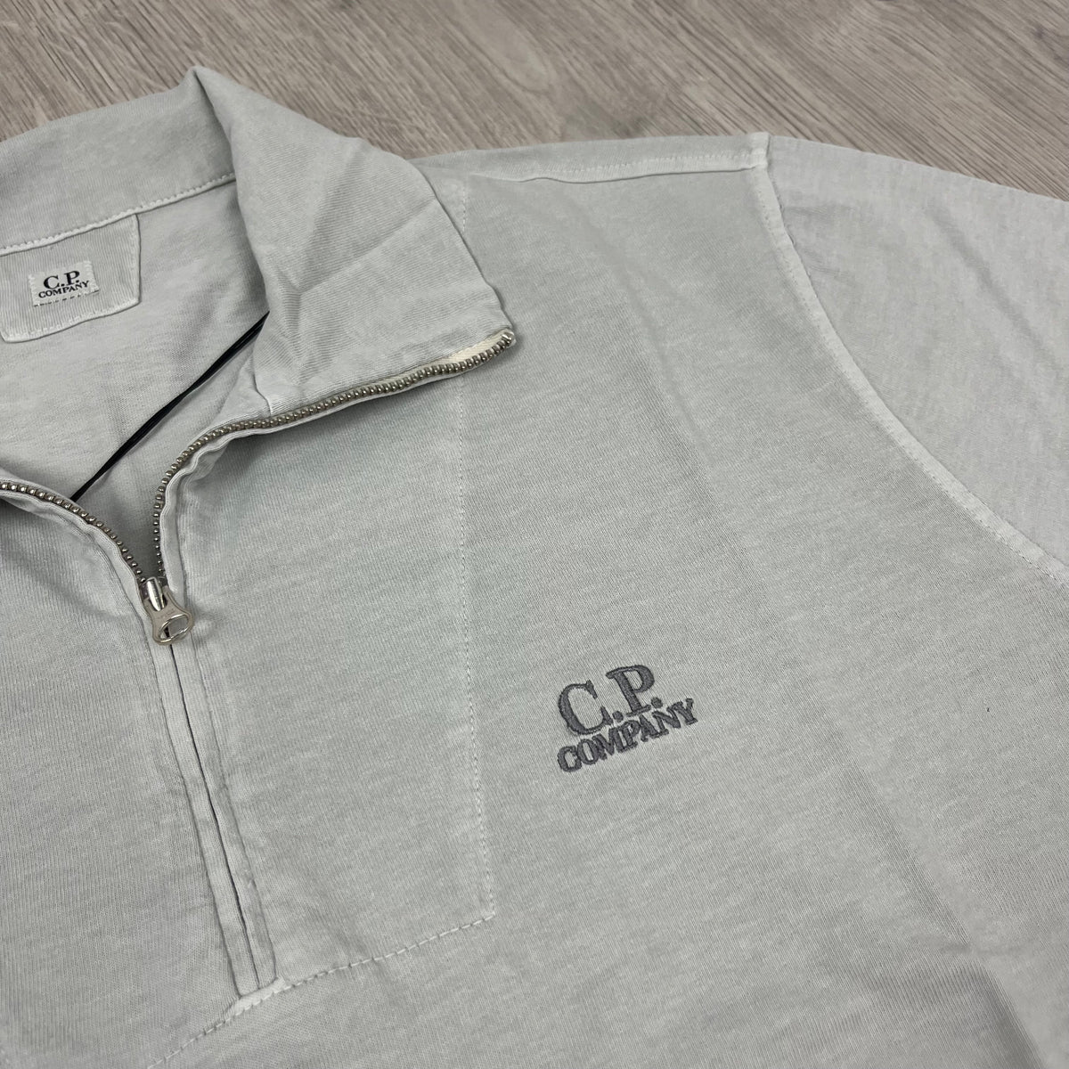 CP Company Zip Polo Shirt - Blue Fox Castmark
