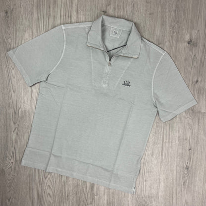CP Company Zip Polo Shirt - Blue Fox Castmark