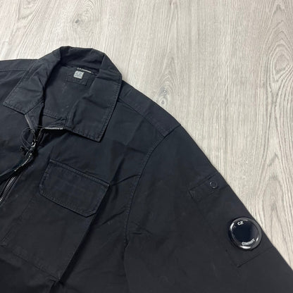 CP Company Zip Overshirt - Black Castmark