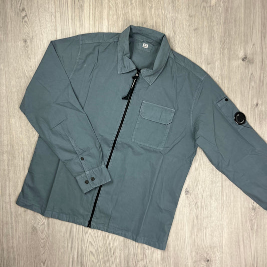 CP Company Zip Overshirt - Stormy Castmark
