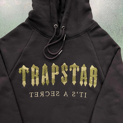 Trapstar Decoded Chenille Tracksuit - Olive Camo/Black