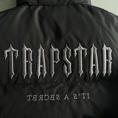 Trapstar Decoded 2025 Hooded Puffer - Blackout Edition