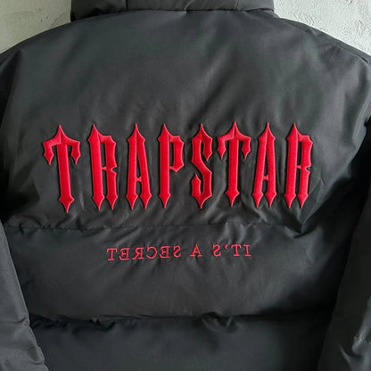 Trapstar Decoded 2.0 Hooded Puffer - Black/Red